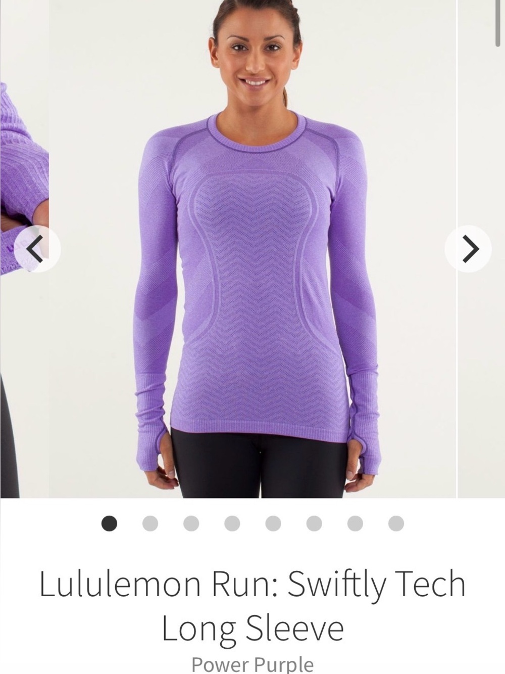 Lululemon Swiftly Tech Long Sleeve Top - Power Purple